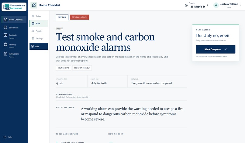 Convenience Enthusiast: Home Maintenance Checklist – screenshot 5