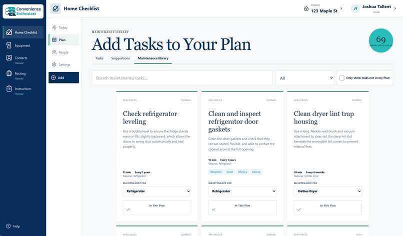 Convenience Enthusiast: Home Maintenance Checklist – screenshot 8