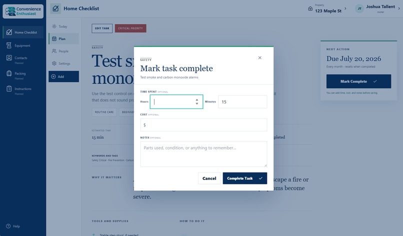 Convenience Enthusiast: Home Maintenance Checklist – screenshot 11