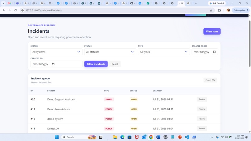 TrustPilot AI Governance Hub – screenshot 5