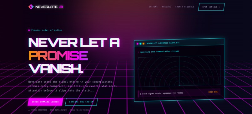 NeverLate.ai – screenshot 1