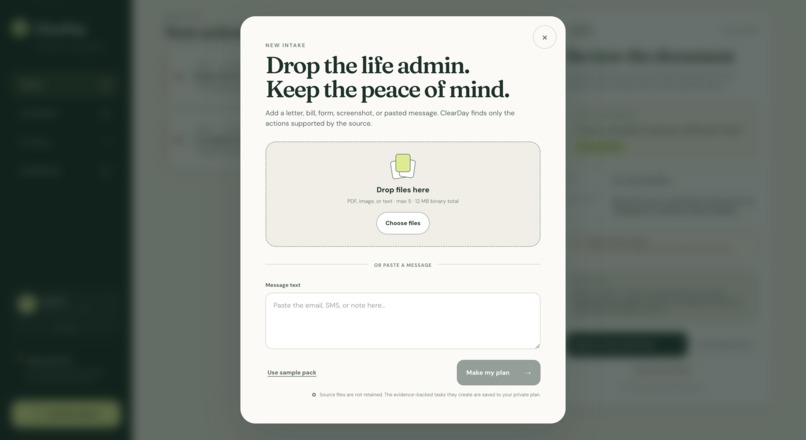 ClearDay — Life Admin Autopilot – screenshot 6