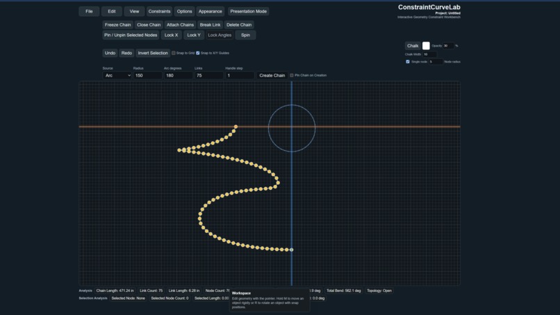 ConstraintCurveLab – screenshot 2
