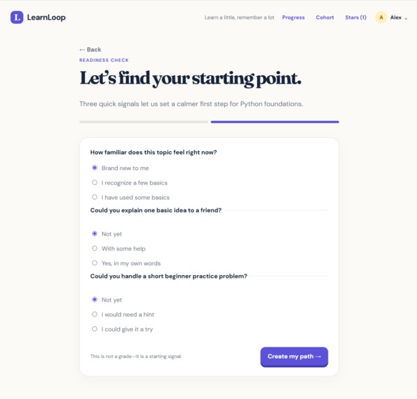 LearnLoop – screenshot 1