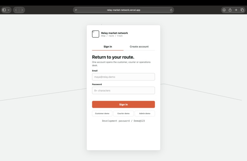 Relay Market Network – screenshot 1