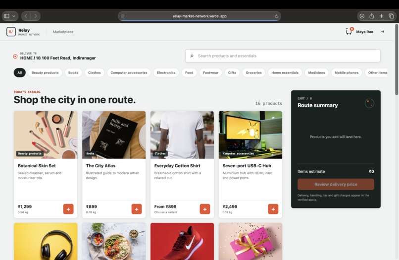 Relay Market Network – screenshot 2