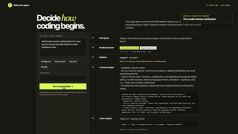 Before the Agent – screenshot 2
