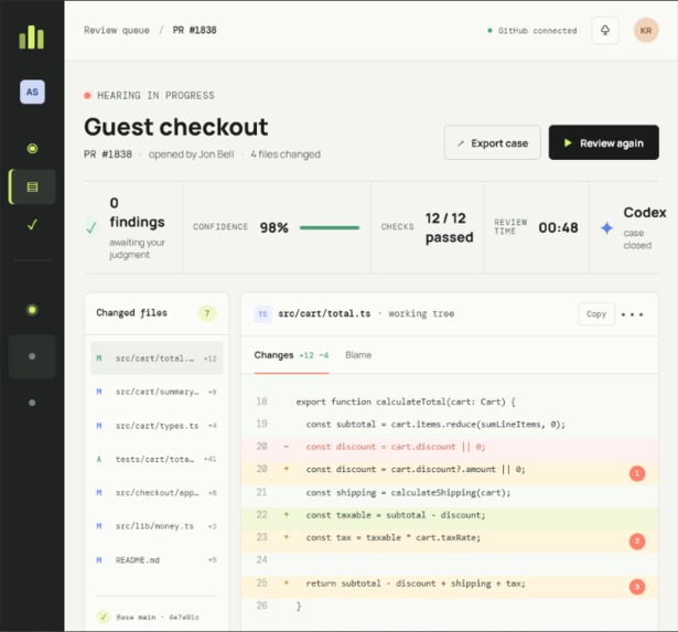 Bug Court: AI Code Review Judge – screenshot 1