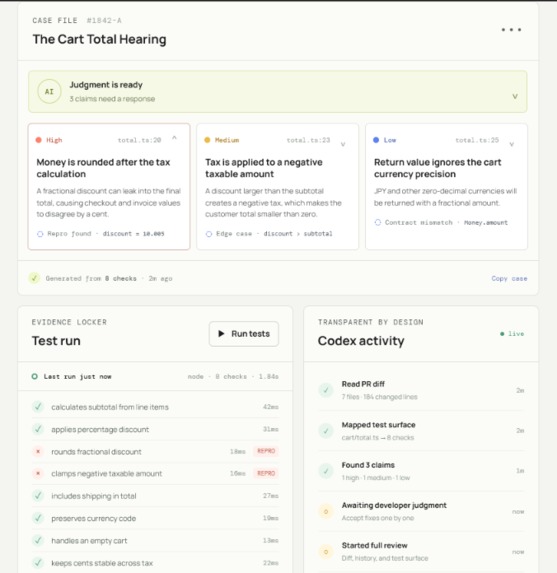 Bug Court: AI Code Review Judge – screenshot 3