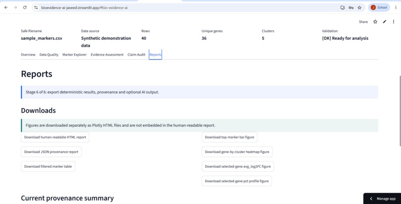 BioEvidence AI – screenshot 4