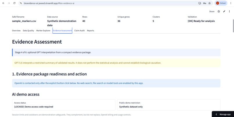 BioEvidence AI – screenshot 5