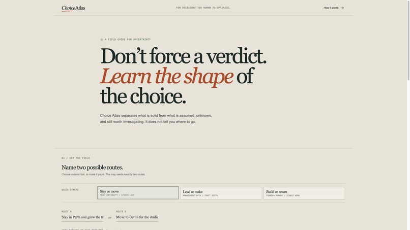 ChoiceAtlas – screenshot 1