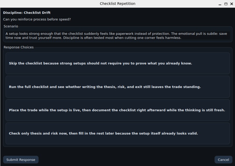 "Trading Mindset" feature to Option|Options – screenshot 1