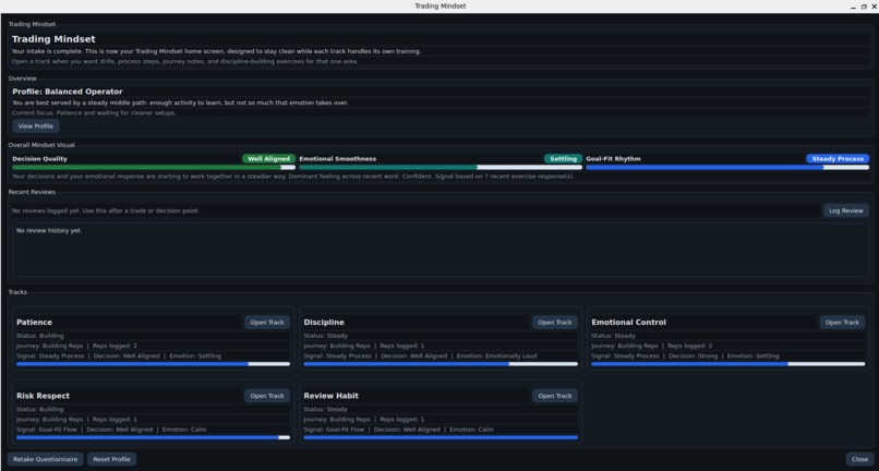 "Trading Mindset" feature to Option|Options – screenshot 4