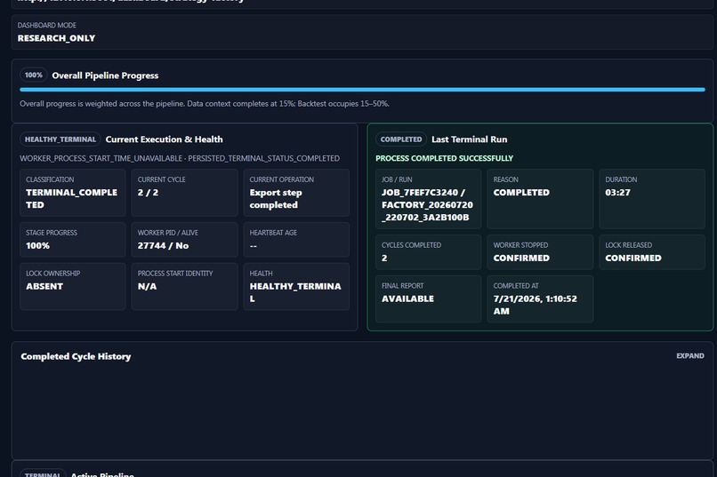 Adaptive Research Pipeline Observatory – screenshot 7