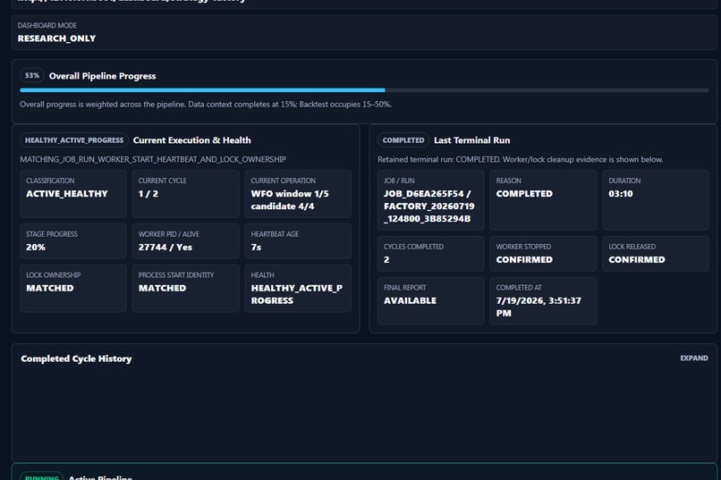 Adaptive Research Pipeline Observatory – screenshot 8