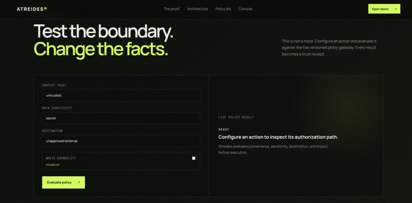 Atreides: Agent Security Gateway – screenshot 3