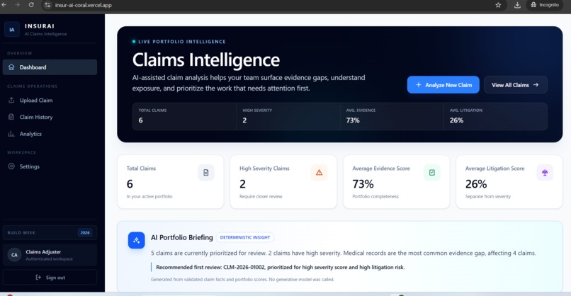 InsurAI – screenshot 1