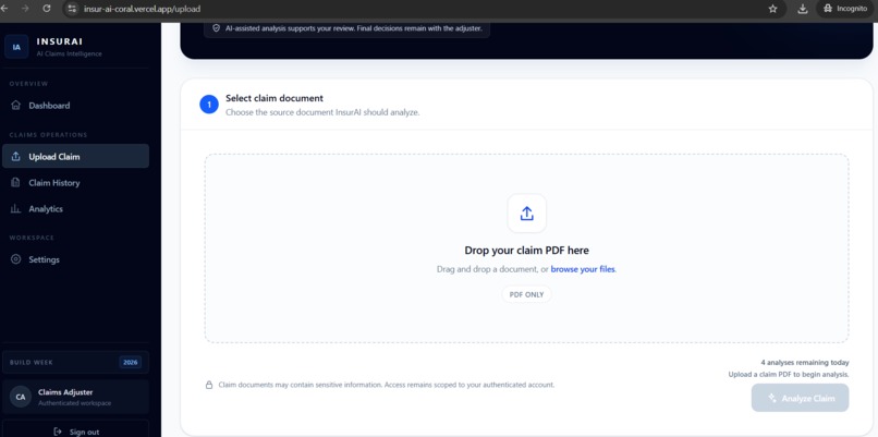 InsurAI – screenshot 2