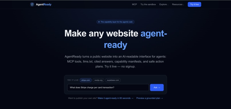 AgentReady – screenshot 1
