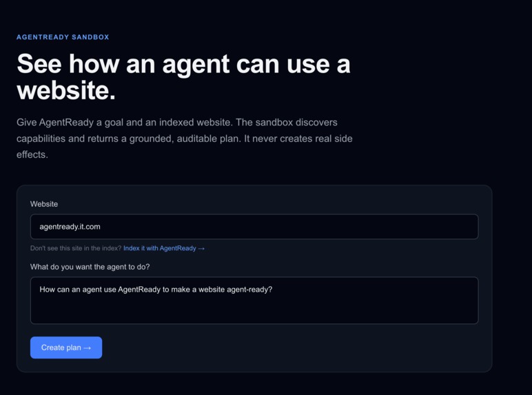 AgentReady – screenshot 3