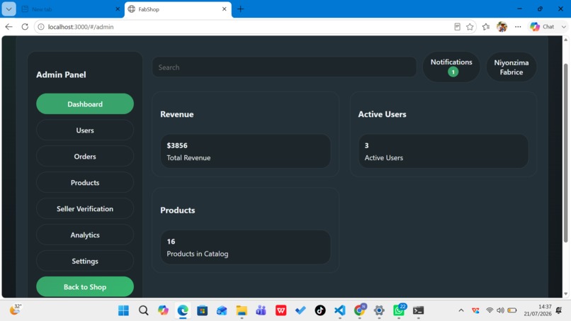 FabShop – screenshot 1