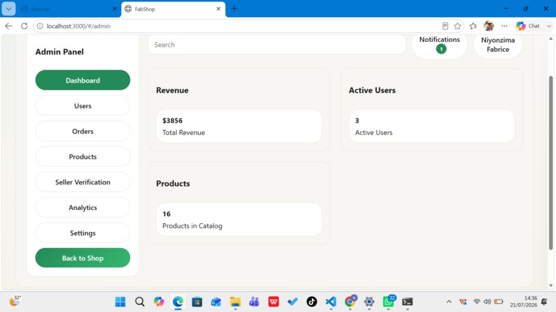 FabShop – screenshot 2