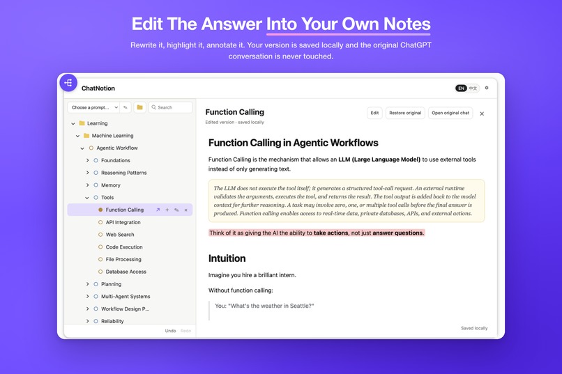 ChatNotion – screenshot 2