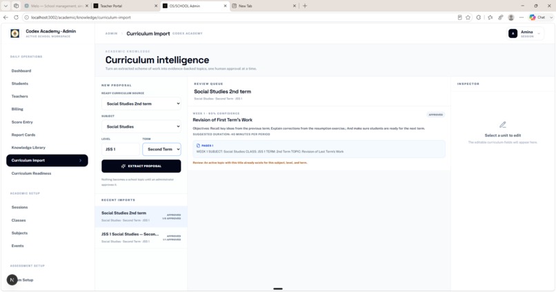 Melo Curriculum Intelligence – screenshot 1