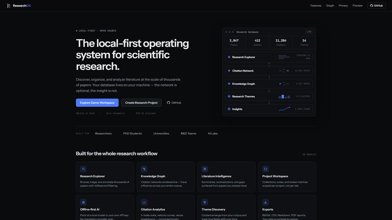 ResearchOS – screenshot 1