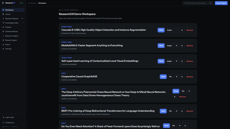 ResearchOS – screenshot 4