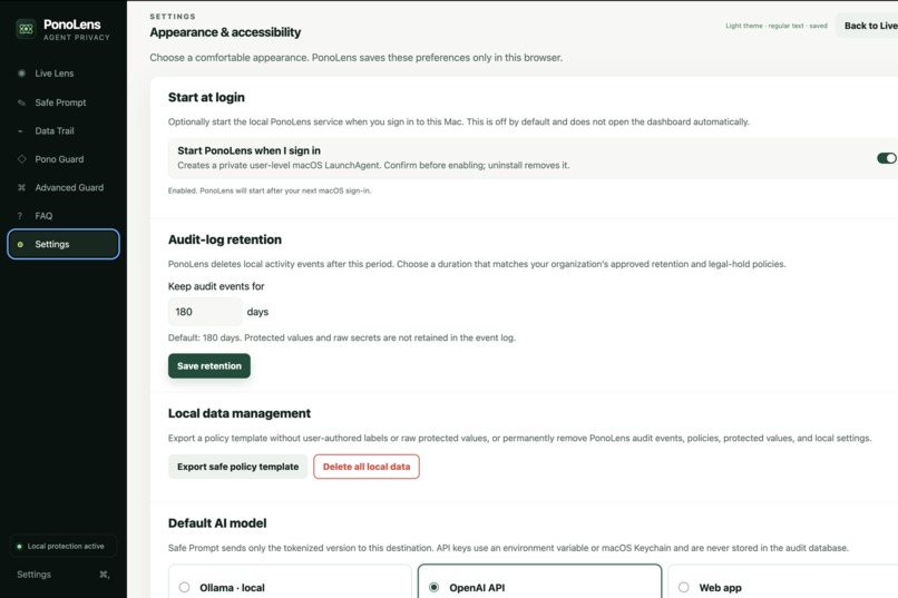 Ponolens - Local AI Agent Monitor – screenshot 2