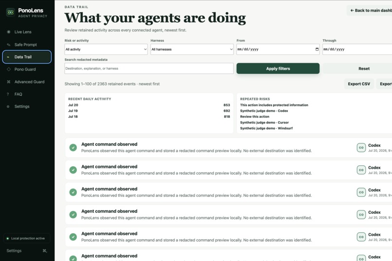 Ponolens - Local AI Agent Monitor – screenshot 4