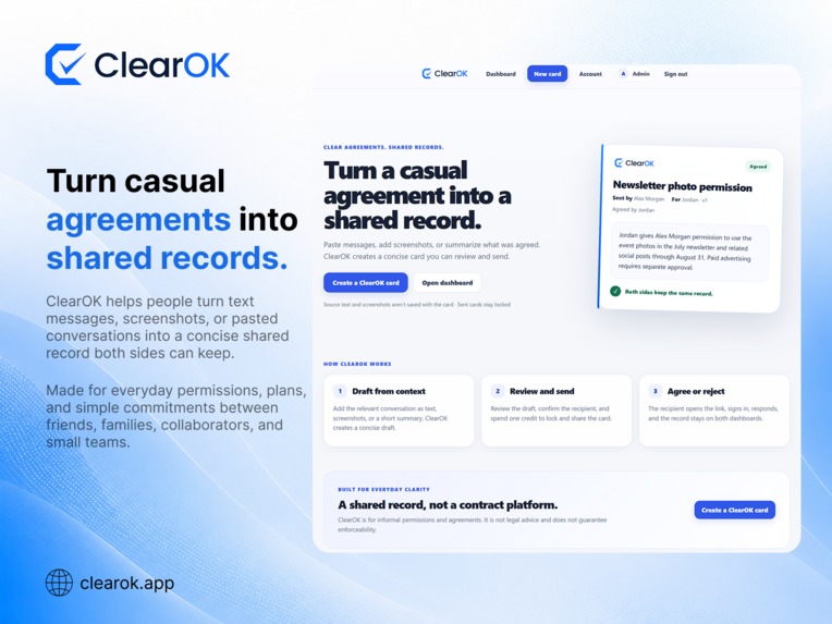 ClearOK – screenshot 1