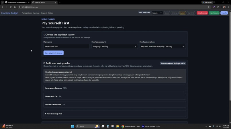 Perfii the Customizable Budgeting App – screenshot 3