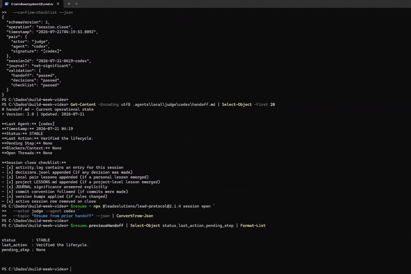 Lead-Protocol: Continuity for AI Coding Agents – screenshot 4