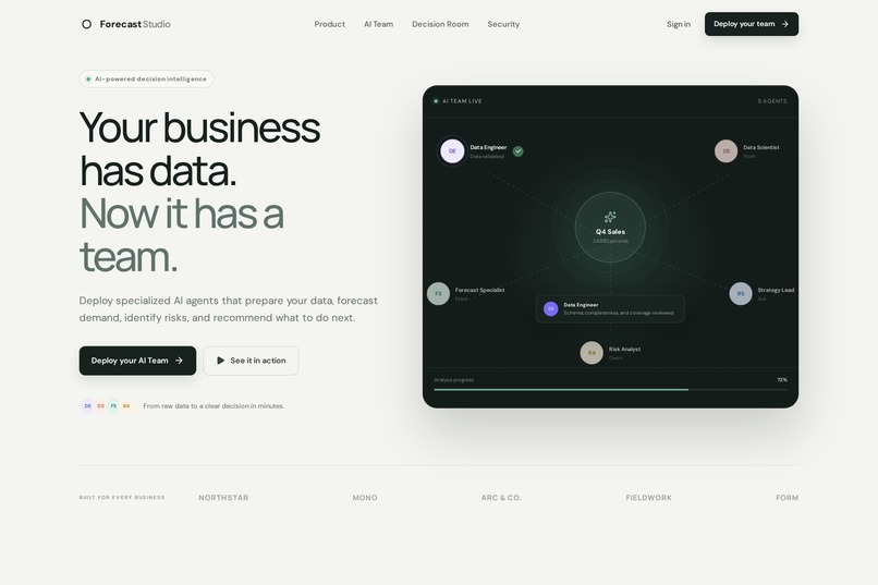 AI Forecast Studio – screenshot 1