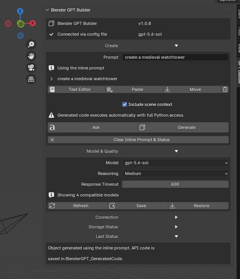 AI Blender Builder – screenshot 1