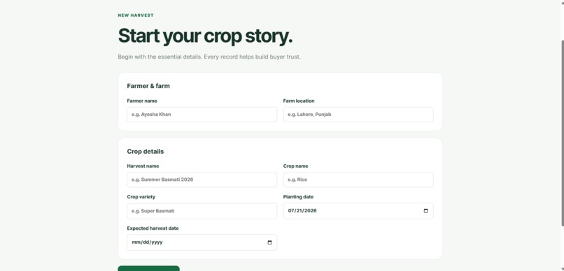 CropPassport AI – screenshot 1