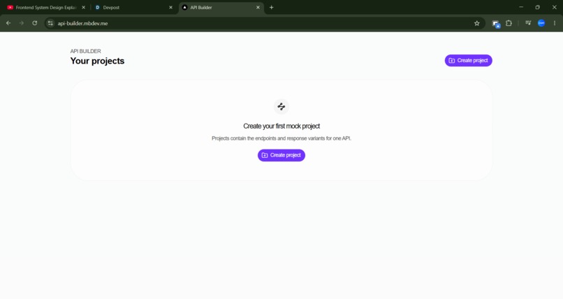API Builder – screenshot 2