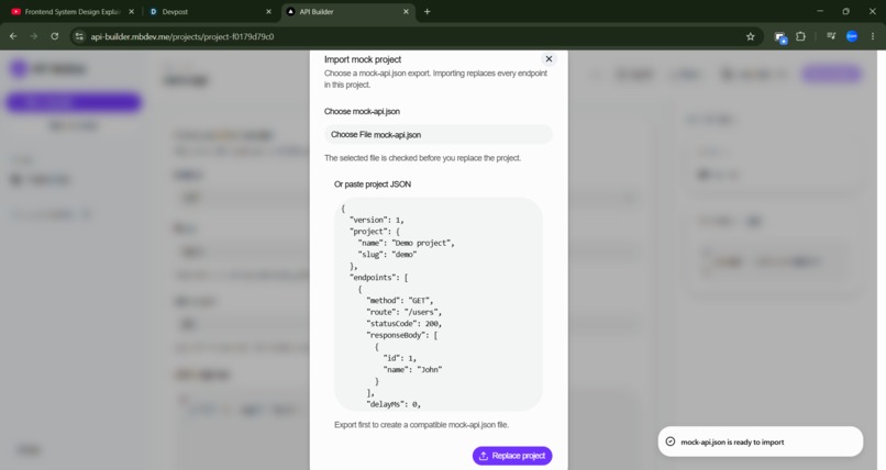 API Builder – screenshot 4