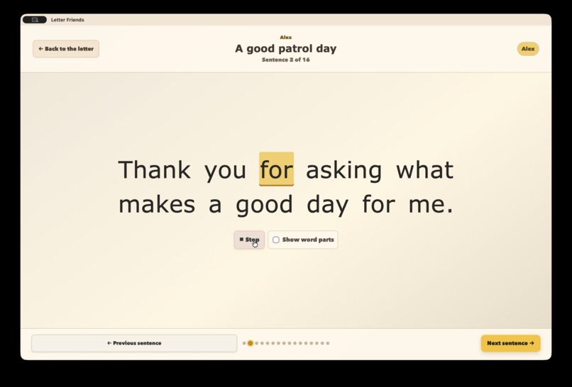 Letter Friends – screenshot 2