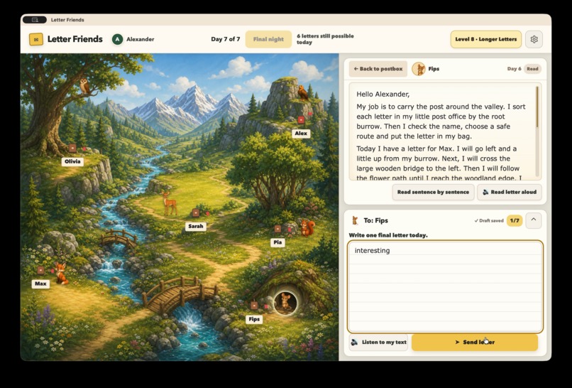 Letter Friends – screenshot 1