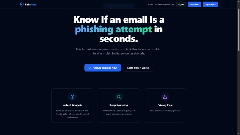 PhishLens AI – screenshot 3