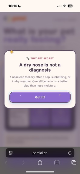 Pemi - AI Pet minder reader – screenshot 1