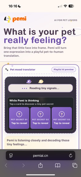 Pemi - AI Pet minder reader – screenshot 3
