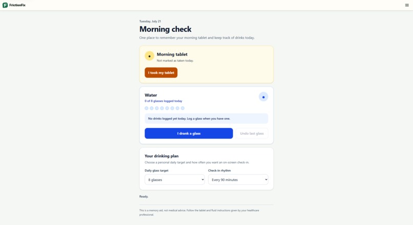 FrictionFix: Personal Apps for Everyday Independence – screenshot 3