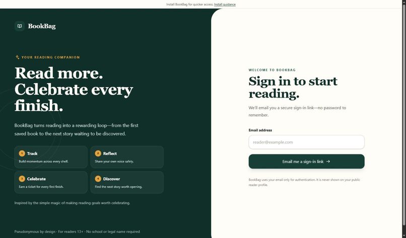 BookBag – screenshot 1
