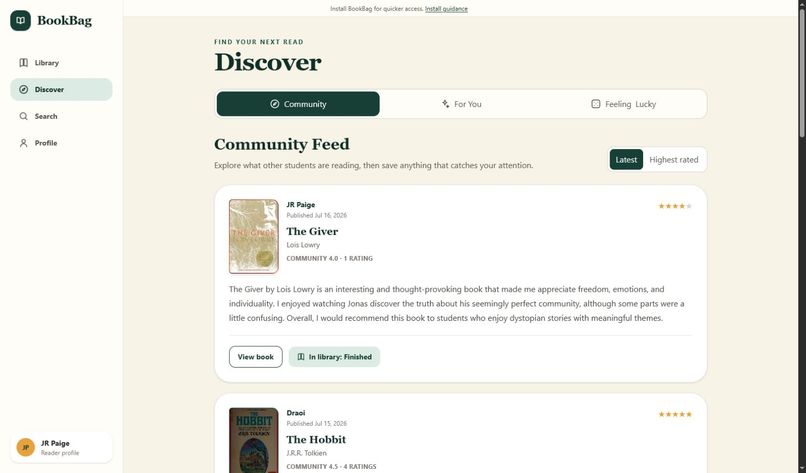 BookBag – screenshot 8