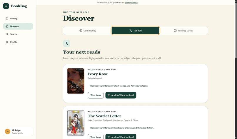 BookBag – screenshot 9